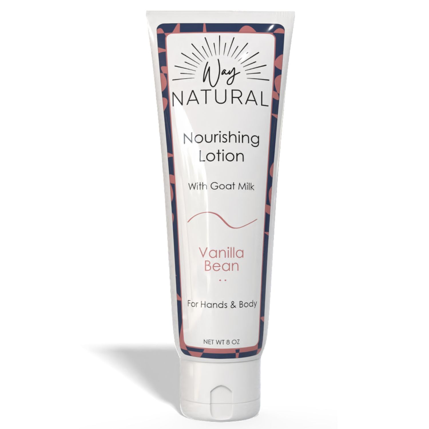 Way Natural Nourishing Goat Milk Lotion, Vanilla Bean (8oz) - Natural Hand & Body Vanilla Lotion for Dry Skin Relief, USA Made - Goat Milk Hand Cream