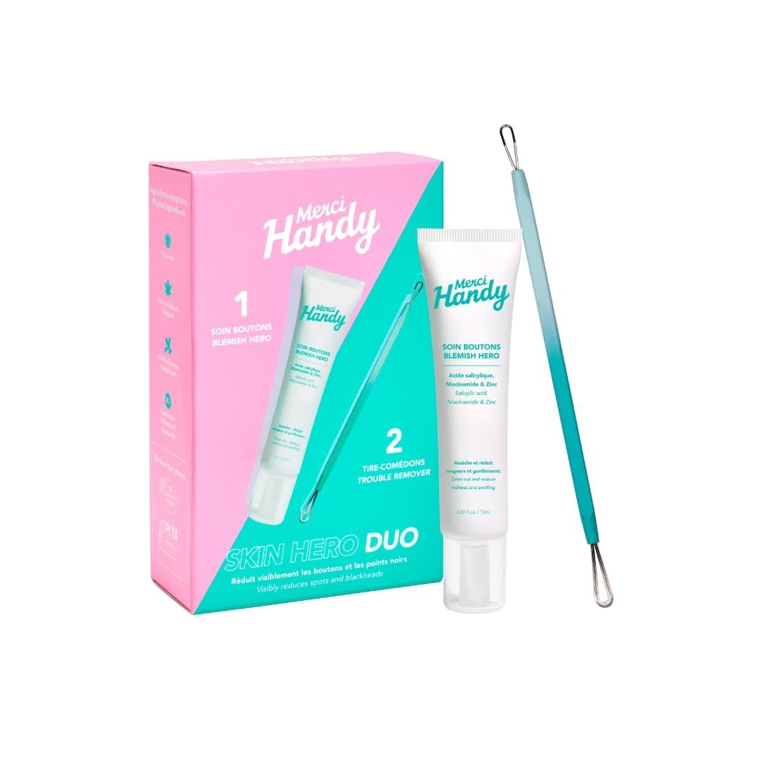 Duo Skin Hero - Pimple Treatment (13ml) and Blackhead Remover - Effectively Treats Skin Imperfections