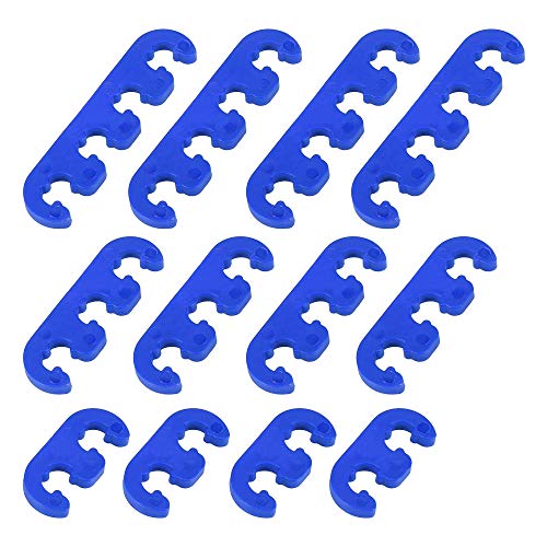 Séparateurs de bougie d'allumage anti-ratés pour fils moteur de 7 mm à 8,8 mm bleu