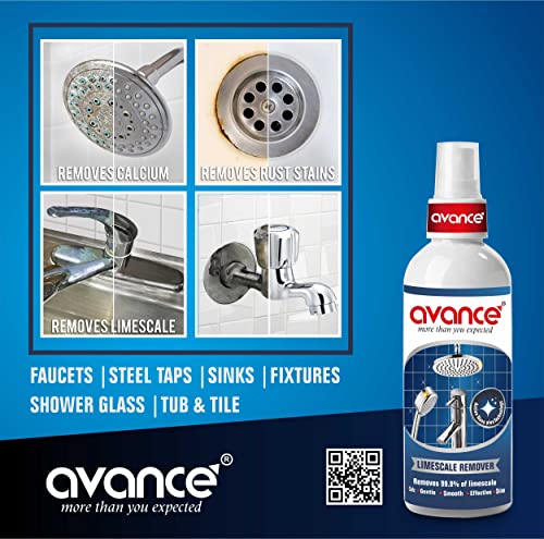 Image of Avance Powerful Limescale remover (Steel Tap Cleaner) and Stainless Steel Polish (200ml + 200ml)