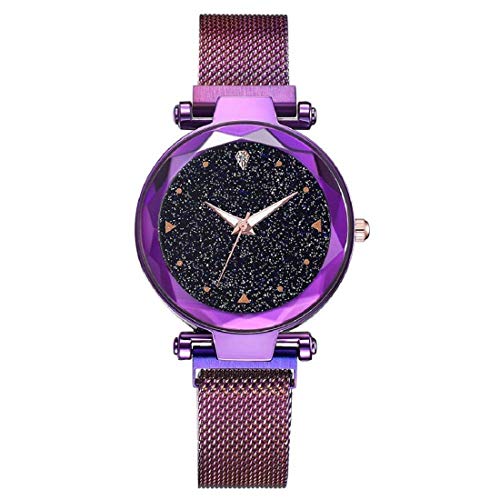 PIVOT Black Color dial Magnet Belt Watch for Girls, Magnet Belt Watch for Women (Purple) (B09RN8PCSM) Amazon Price History, Amazon Price Tracker