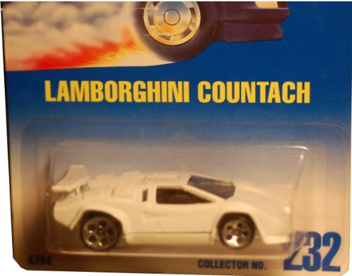 Hot Wheels Lamborghini Countach Blanco 1:64 Escala miniatura 1