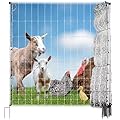 Premier 1 PoultryNet® | Electric Fence for Backyard Chickens, Ducks, Turkeys with Step-in Posts – 48"H x 164'L, White