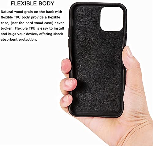Coque antichoc iPhone 14 rigide en bois pour éviter les rayures - 6