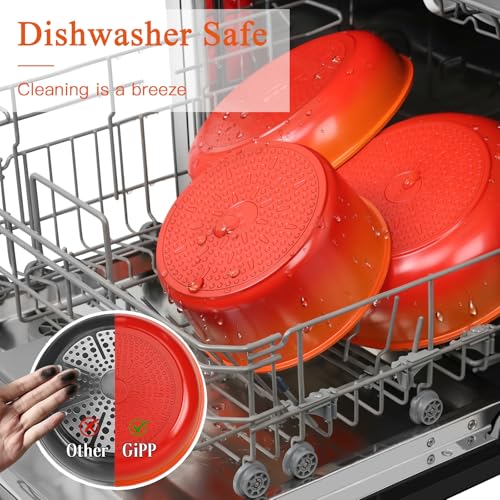 Image of GIPP 11pcs Pots and Pans Set Non Stick, Nonstick Cookware Set Detachable Handle, Ceramic Pots for Cooking Non Stick with Removable Handle, RV Cookware Set for All Stoves, Orange Gradient