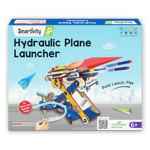 Smartivity 2in1 Hydraulic Aeroplane & Dart Launcher for Kids 6-14