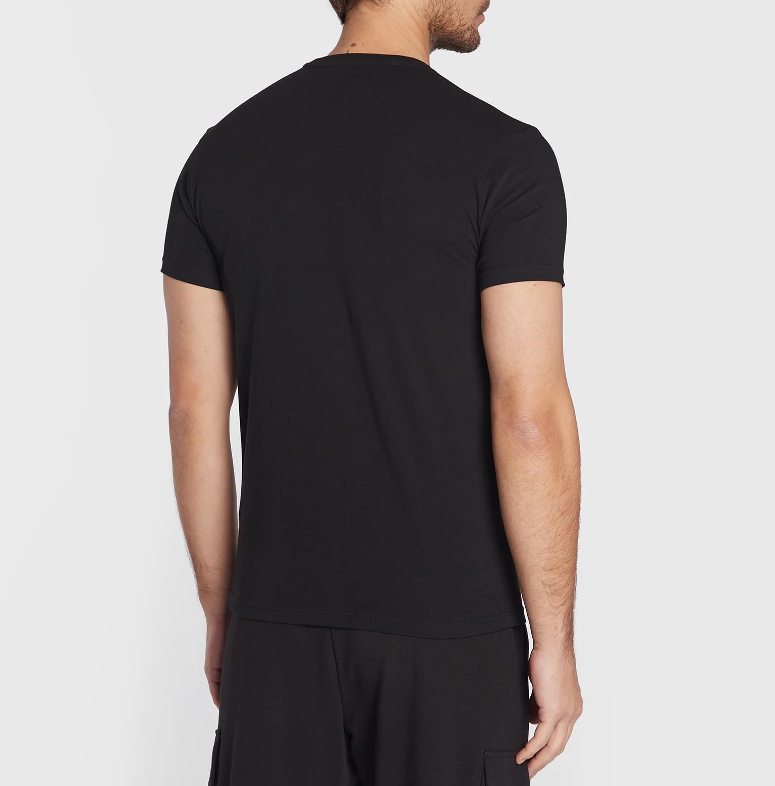 Emporio Armani Maglietta Uomo 111971 2F525, T-Shirt Manica Corta, Girocollo, Slim (Nero, M)
