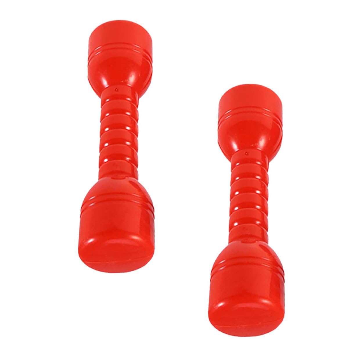 Toyvian 2pcs Boy Girls Hand and Eye Coordination Plastic Dumbbells Fun Exercise Toys Dumbbell for Home and Kindergarten