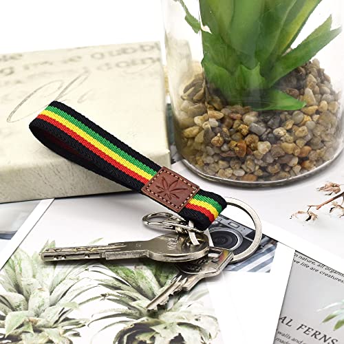 BDM Pulseira jamaicana, elástico Rastafari BOD Marley, Reggae Jamaica, para homens e mulheres, BDM