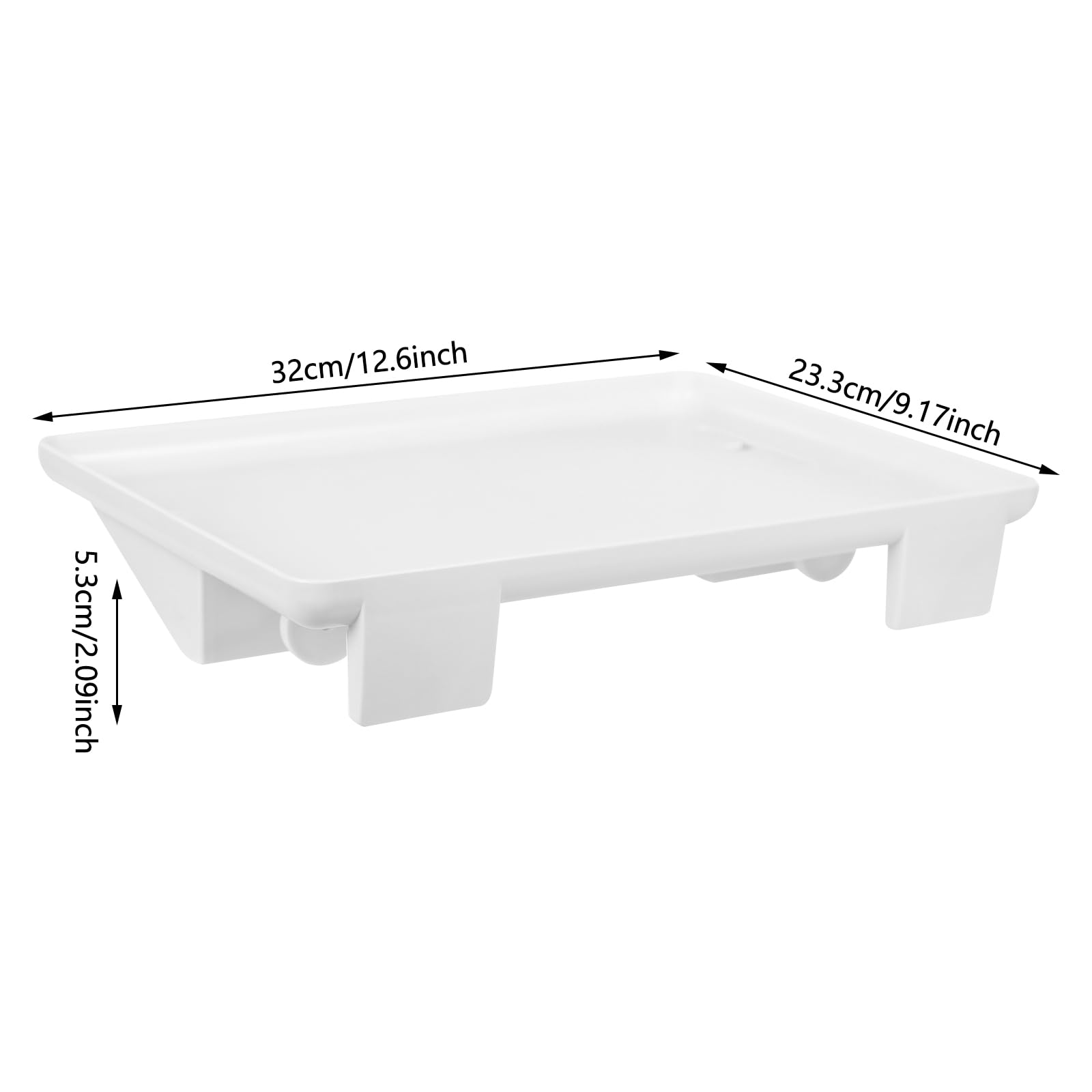 Nachttisch Regal,Nachttischregal für Bett, Aufsteckbare Bettablage mit Kabelschlitz, Nachttischregal,Clip-On-Nachttisch,Tablett-Organizer,College-Wohnheim (Weiß)