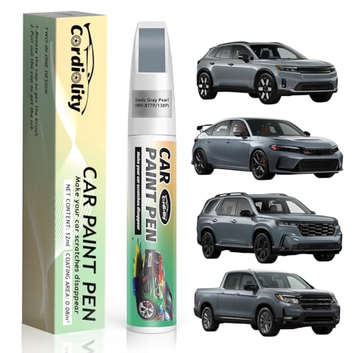 Image of Sonic Gray Pearl(NH-877P /138P) Touch Up Paint Pen for Honda,Car Scratch Repair Remover Pen Quick and Easy Fix Auto Paint Scratch
