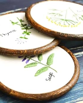 Amazon.co.jp: Golspia 刺繍枠 アンティーク 円形 薄型 大きい