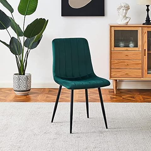 MOF Velvet Dining Chair with Metal Legs Cover
