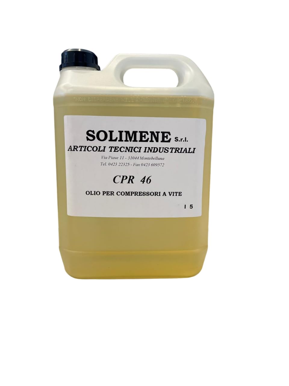 OLIO CPR 55-68 ISO, linea professionale per compressori d'aria a vite e pompe a vuoto 5 Litri