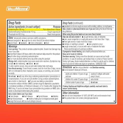 Valumeds Daytime Cold & Flu Medicine For Adults thumb #1