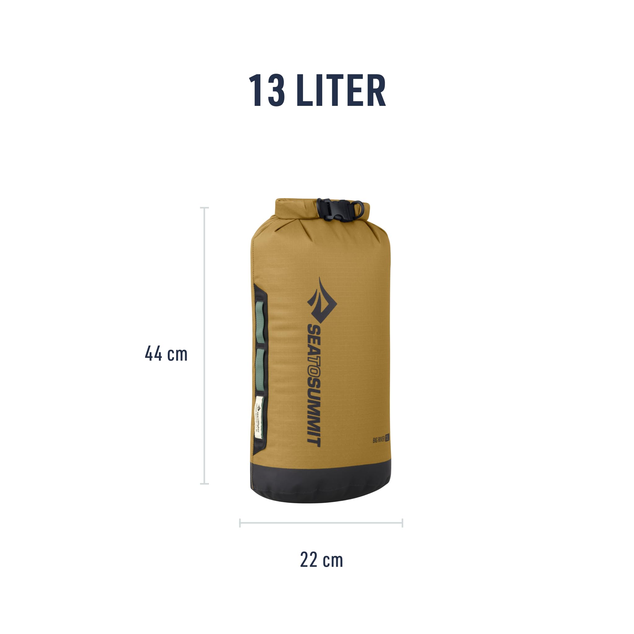 Sea to Summit - Big River Dry Bag - wasserdichte Tasche - Rollverschluss - Strapazierfähig - Haltegriffe, Befestigung & D-Ring - Paddelsport