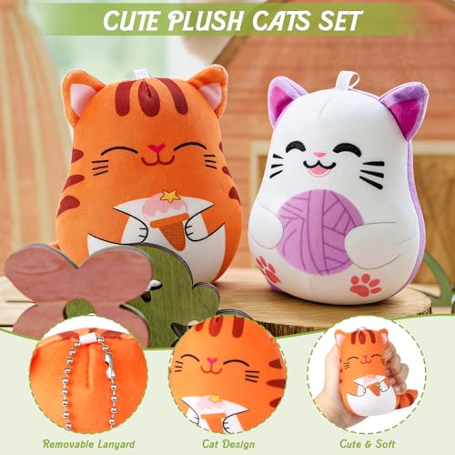 Image of Winrayk Cat Small Stuffed Animals with Blind Boxes, 9 Pack Mini Stuffed Animals Bulk Party Favors for Kids Boys Girls Birthday Gift Carnival Classroom Prize Goodie Bag Stuffer Pinata Filler Plush Toys