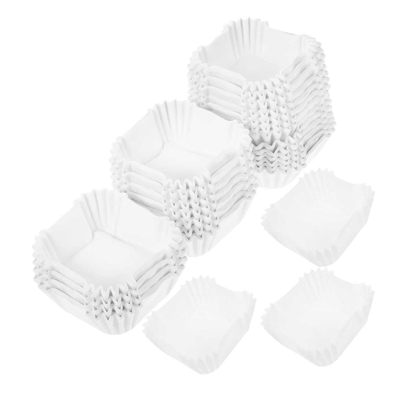 IMIKEYA 4 Ensembles Tasses À Gâteau Moules À Muffins De Mariage Doublures De Moules À Muffins À Gâteau Moules À Pâtisserie Grands Moules À Muffins Blanche Papier 2000 Pièces * 4