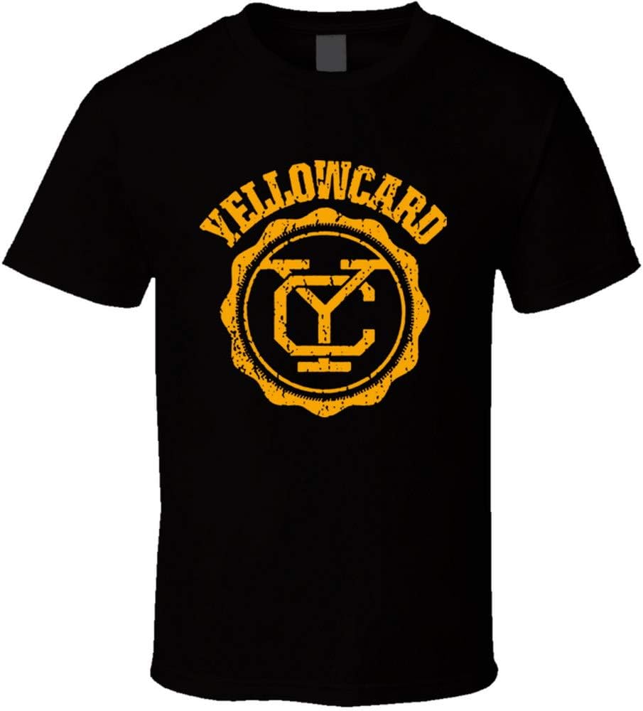Amazon.com: Yellowcard Music Band Logo Rock Cool T Shirt Black