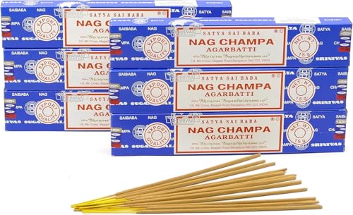 Satya nagchAMPA - Bâtonnets d'encens – 6 boites de 15g