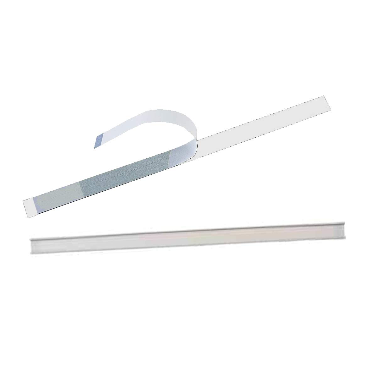 AwePackage Peel-and-Stick Tin Tie - 5-1/2 inch (White, 100)