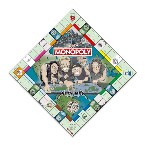 Jeu de société WINNING MOVES Monopoly Metallica Accompagnez le groupe en tournée mondiale - vue 5