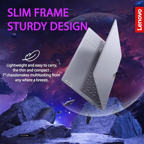 Image of Lenovo 15 inch Laptop with Office 365 for The Web, 8GB RAM, 256GB SSD + 128GB eMMC Storage, Intel CPU, 10 Key Number Pad, Windows 11 Home, External 64GB USB