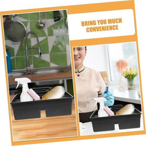 Cesta de limpieza portátil OUNONA de plástico resistente pack de 2 unidades 8