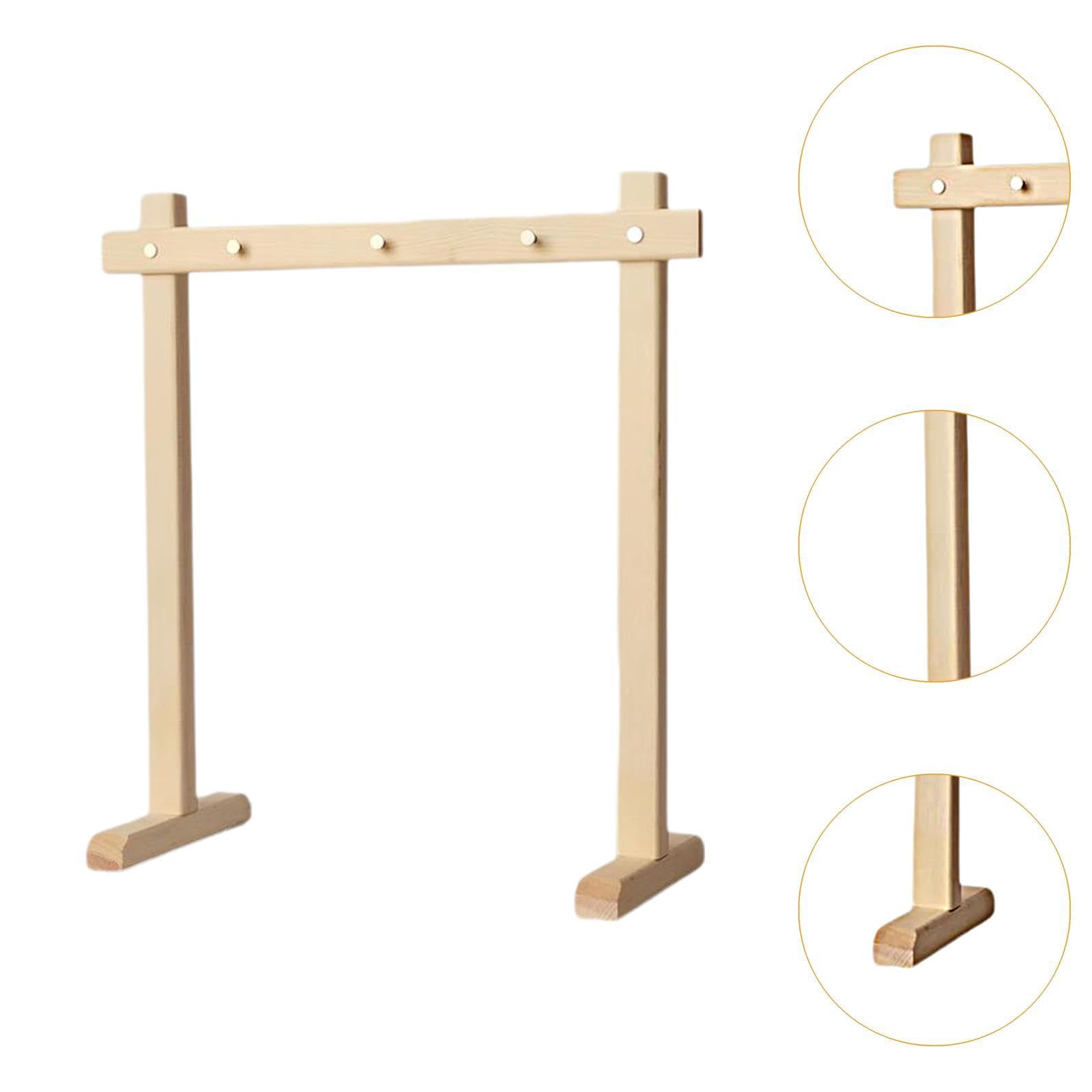 Estructura de Madera para Soporte de Gong y Exhibición de Joyas, L