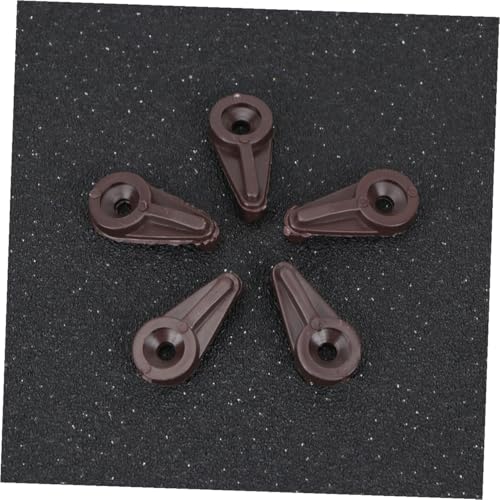 SUPVOX 30個 入りミラー固定クリップ ガラス小型クリップ キャビネット用耐久プラスチック製 収納棚や鏡のガラスみ立てに対応 ブラウン色