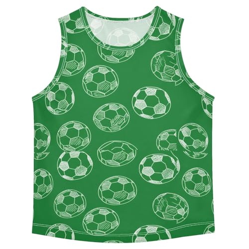 Sketch Soccer Ball Boys Tank Tops Quik Dry Toddler Tank Top Undershirts T-Shirts for Boys,3T