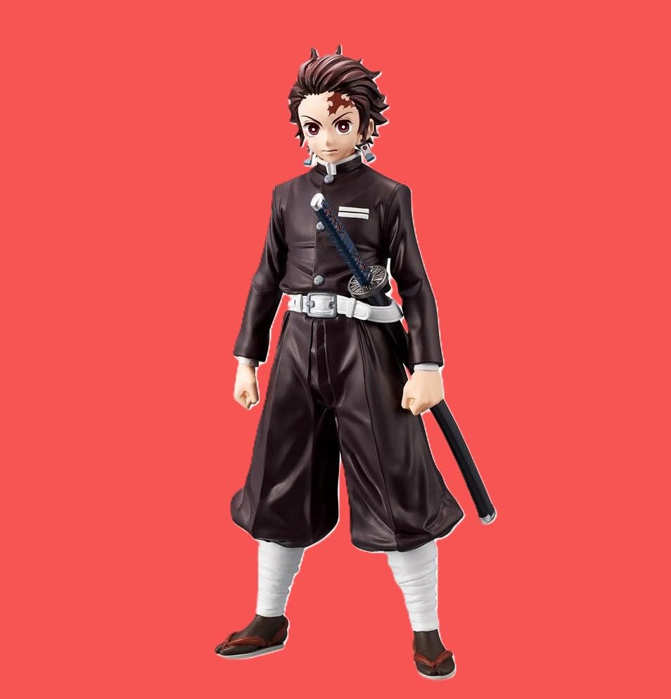 Image of Awestuffs Action Figure Limited Edition for Car Dashboard, Decoration, Cake, Office Desk & Study Table (Tanji Black Suit D Slayer)
