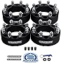 Supreme Suspensions - 4pc Set [Black] 2' Wheel Spacers for 2010-2014 Dodge Ram 2500 3500 2WD 4WD - BP: 8x165.1mm | CB: 130mm | Studs: M14x1.5 [4 Tire Valve Caps Included]