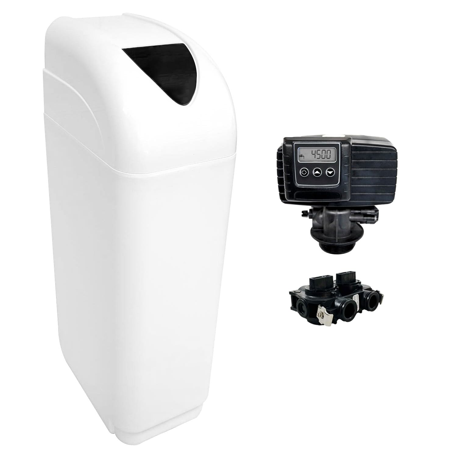 Descalcificador De Agua 25l Valvula Fleck 5600 Sxt Bandeja Blanco
