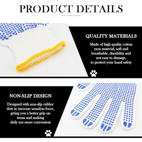 ZJIVQO 2 works Animal Handling Gloves Gloves with Firm Grip Animal Handling Gloves for for Dog Cat Bird Snake Parrot Lizard Wild Animals Protection Gloves Random Color - Image 3