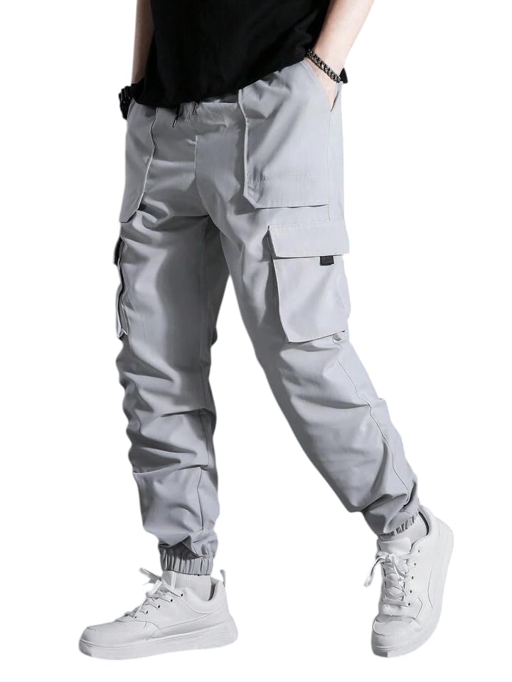 Image of Samfor Polyester Track Pants for Men || Men Track Pants || Men Stylish Track Pant || Cargo Track Pant for Men || Track Pant with Multiple Pockets