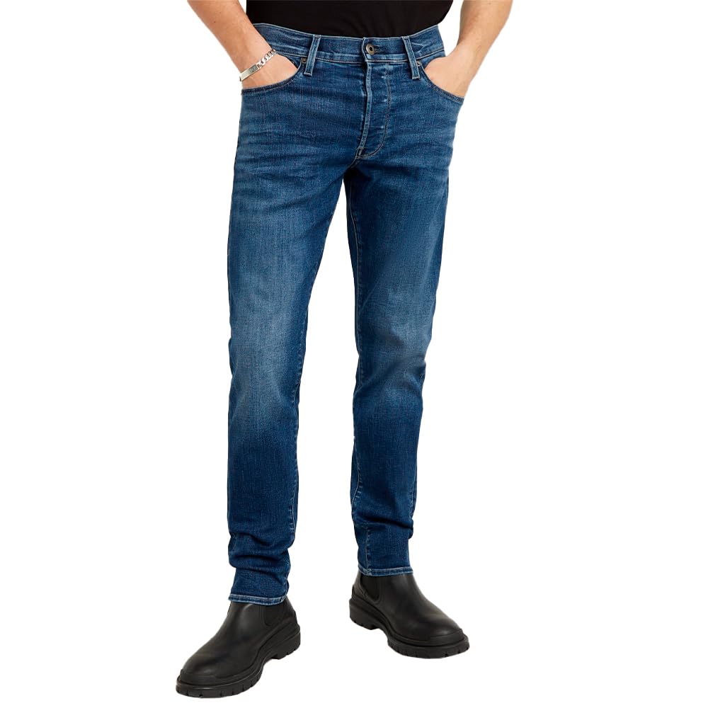 G-STAR Men's 3301 Slim Jeans, Blue (Medium Aged D25742-8968-071), 31W / 32L