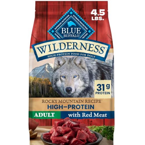 Blue Buffalo Wilderness Rocky Mountain Recipe Adult Dry Dog Food with Red Meat & Wholesome Grains,...
