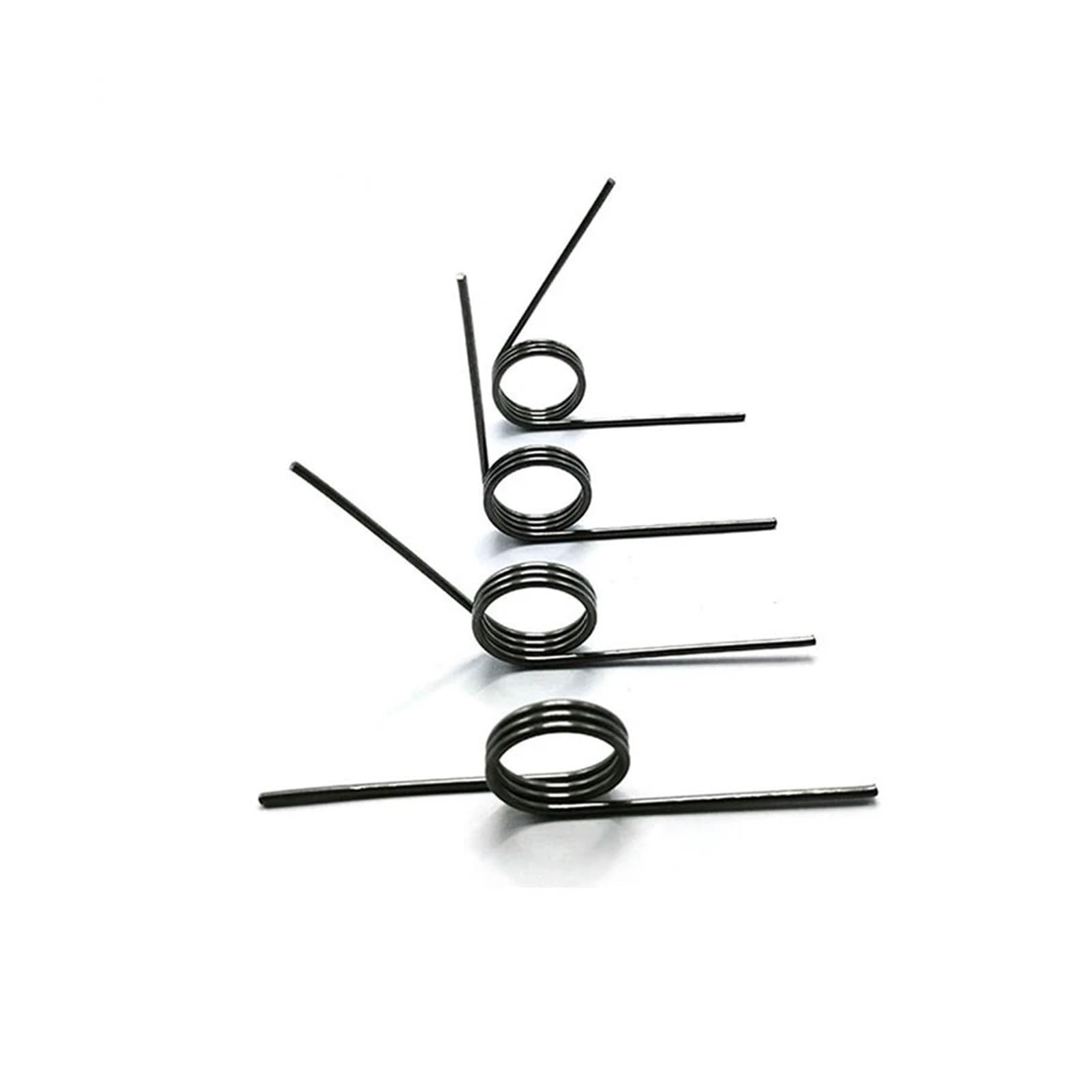 Ressorts de torsion Lot de 5 ressorts de torsion hélicoïdaux 65Mn, diamètre du fil: 0,7mm, anneau de torsion hélicoïdal en V, angle de 60 à 180degrés(4.2mm(6 laps),4.0mm(10pcs),0.7mm(90 degrees))