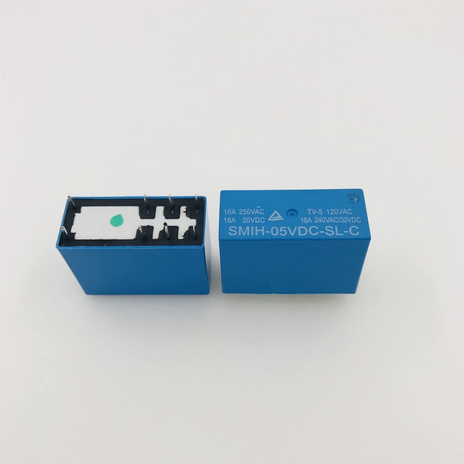 Relais 5V 12V 24V SMIH 8 pin de rechange pour circuit imprimé PCB 16A MESKEL