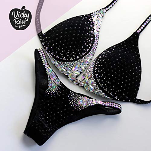 Luxy Black NPC IFBB Competition Figure Bikini Suit for Women3