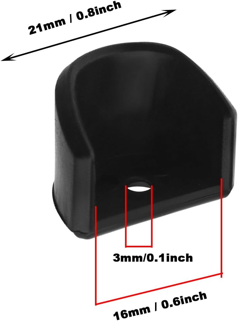 Create idea 4Pcs RC Shock Absorption Cover Plastic RC Damping Cover RC Shock Absorber Cap Fit for 1/8 1/10 Remote Control Car Accessories Black