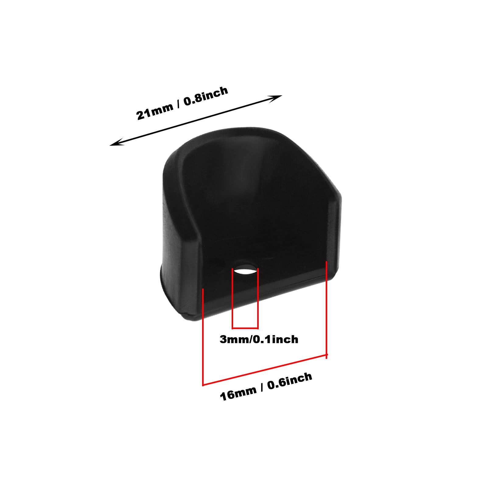 The Lord of the Tools 4Pcs RC Shock Absorption Cover Plastic RC Damping Cover RC Shock Absorber Cap Fit for 1/8 1/10 Remote Control Car Accessories Black - Image 4