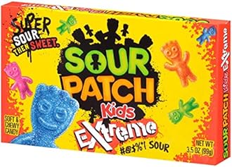 Mondelez Sour Patch Kids Extreme Sour Soft & Chewy Candy, 99g