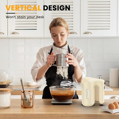 Image of Lord Eagle 5-Speed Hand Mixer Electric With 4 Mixing Bowls Set