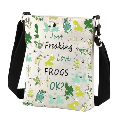 Princess Crossbody Bag Princess Frog Gifts I Just Freaking Love Frog Cartoon Movie Gift Frog Sling Bag With Adjustable Strap3