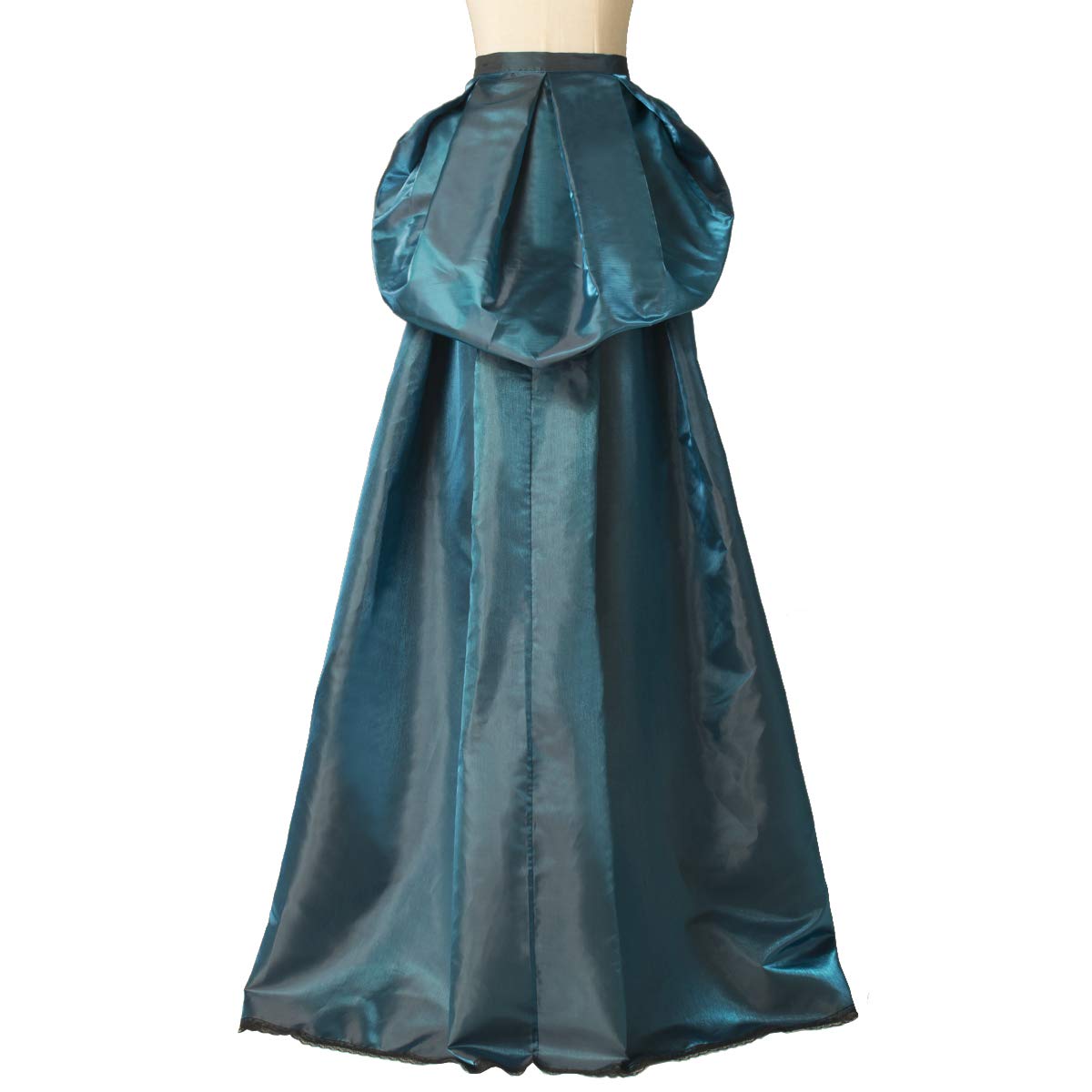 Graceart Women's Blue Burlesque Trailing Skirt Steampunk Bustle Detachable Overlay Train Rococo Gown (Blue)