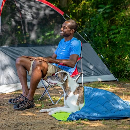 Kurgo Pup Sack, Hundereisebett für draußen, Haustierschlafsack für Camping und Wandern, Dank Beutel gut verstaubar, wasserfest, 76 cm, M
