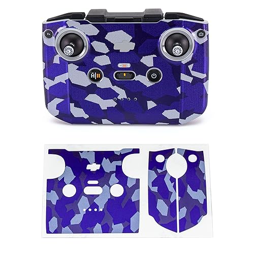 Image of WRAPGRADE Skin Stickers Compatible with DJI RC-N2 (Stratosphere Blue DOT CAMO)