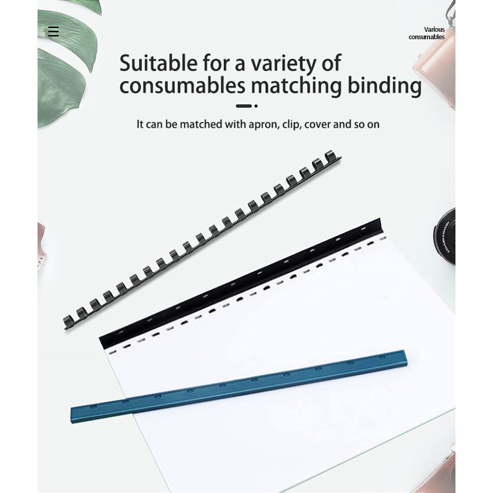Binding Machine - Raccoglitore a 21 fori, per documenti da ufficio, formato A4, A5, punzonatrice per 450 fogli